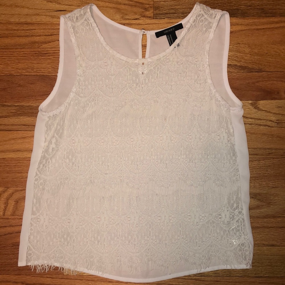 White tank top